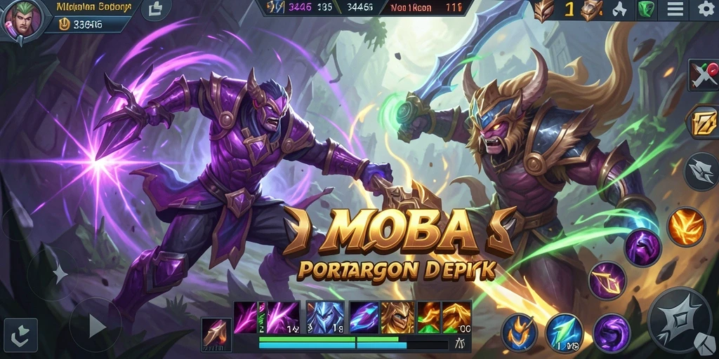 Screenshot gameplay <strong>3446</strong> menunjukkan aksi pertarungan yang mendebarkan.