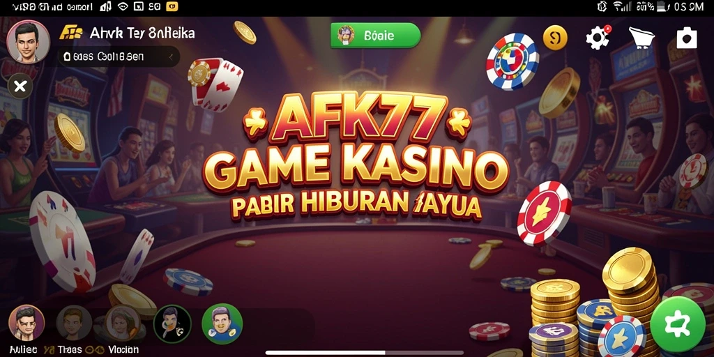 Screenshot gameplay AFK77 menunjukkan keseruan bermain Kasino.