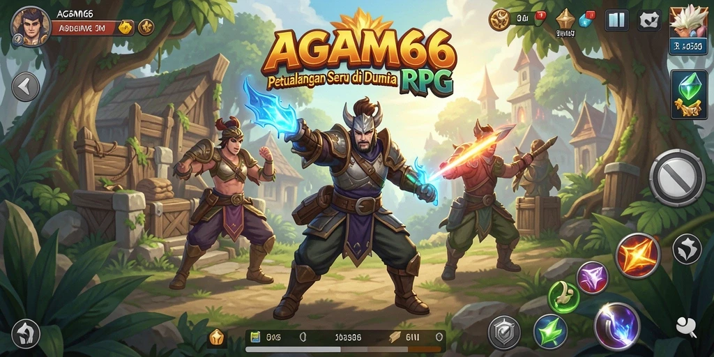 Tangkapan layar menunjukkan aksi mendebarkan dalam <strong>AGAM66</strong> yang penuh petualangan RPG.
