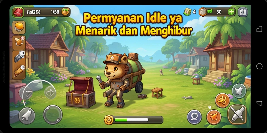 Screenshot utama API288 menampilkan aksi gameplay Idle yang mengasyikkan.