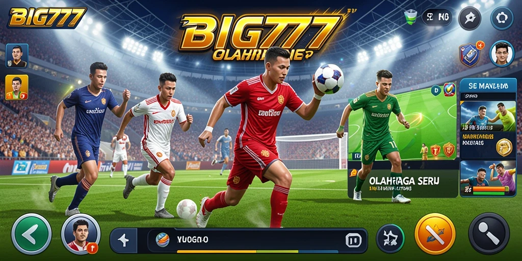 Tampilan gameplay seru dari BIG777 dengan berbagai cabang olahraga.