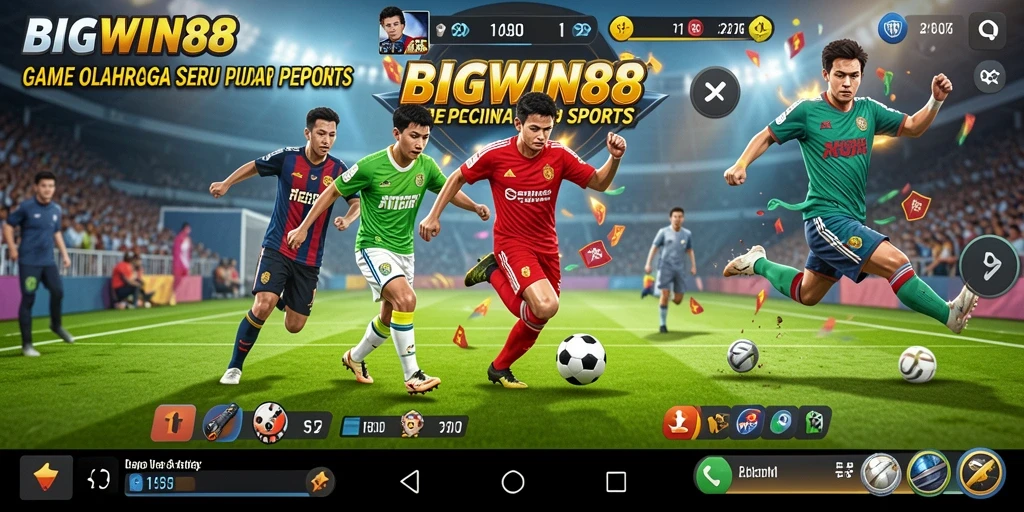 Tampilan gameplay seru dari BIGWIN88 yang menampilkan aksi olahraga menarik.