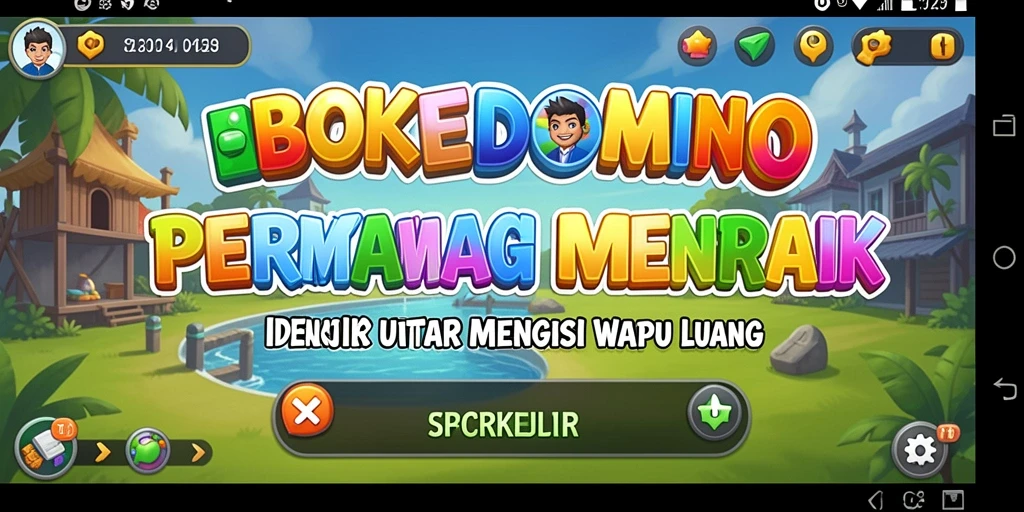 Screenshot gameplay BOKEDOMINO yang menggambarkan keseruan permainan Idle.
