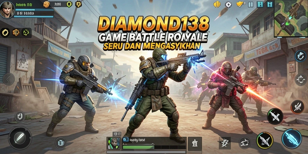 Tampilan gameplay seru DIAMOND138 dalam pertempuran strategis.
