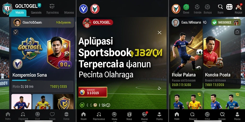 Tampilan utama <strong>GOLTOGEL</strong> dengan berbagai pilihan taruhan olahraga.