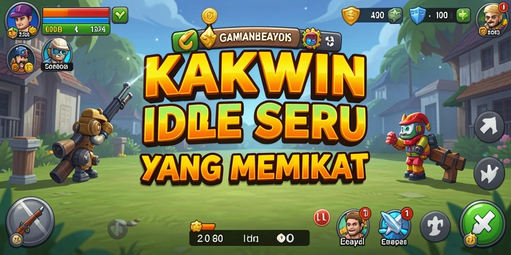 Tampilan gameplay KAKWIN dengan desain grafis yang menarik.